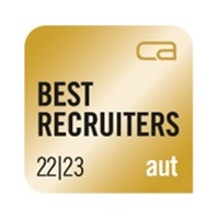 Logo des Zertifikates Best Recruiters 2022/23 aut Gold