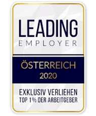Leading Employers Österreich 2020 Logo des Zertifikates: Leading Employers Österreich 2020
