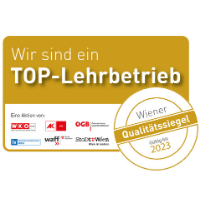 Wiener Qualitätssiegel - TOP-Lehrbetrieb bis 2023 Wiener Qualitätssiegel - TOP-Lehrbetrieb bis 2023
